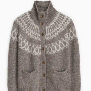 Alex Mill Emmie Fairisle Cardigan In Wool